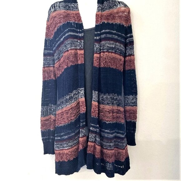 Natural Reflections Sweaters - NATURAL REFLECTION OPEN FRONT CARDIGAN GUC